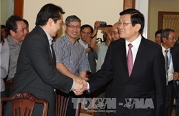 Chủ tịch nước Trương Tấn Sang thăm ĐSQ Việt Nam tại Indonesia